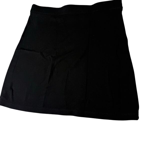 Basic Black Bodycon Mini Skirt – Stretchy Pull-On Skirt Size Small - Picture 2 of 4